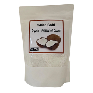 White Gold Organic Desiccated Coconut - Coconut Oil
