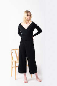 Knitwear: Merino Wide Leg Pant