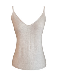 Knitwear: Merino Camisole (Sand)