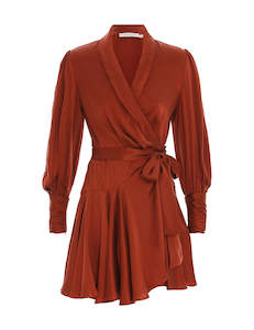Valentines Day: Silk Wrap Mini Dress (Sienna)