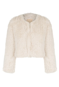 Bubish: Faux Fur - Lola Crop (Oatmeal)