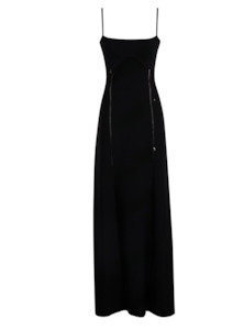 New Years: Matchmaker Knit Panelled Midi (Black)