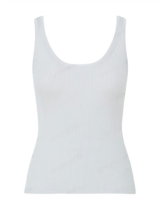 Tops 1: Rib Scoop Neck Tank (Sea foam)