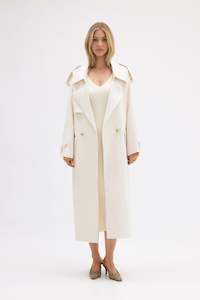 Jackets: Dillon Trench Coat (Ivory)