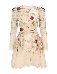 Dresses: SPECIAL ORDER Hypnotic Lace Trim Mini Dress