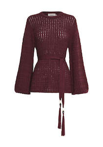 Furilia Knit Top (Cherry)