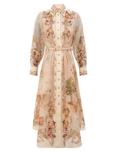 Zimmermann: SPECIAL ORDER Memento Buttoned Midi Dress