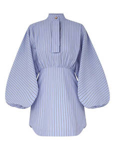 Zimmermann: SPECIAL ORDER Drawstring Stripe Mini Dress