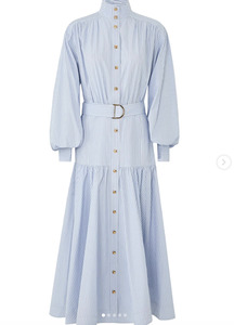 Dresses: SPECIAL ORDER Stripe Utility Midi Dress