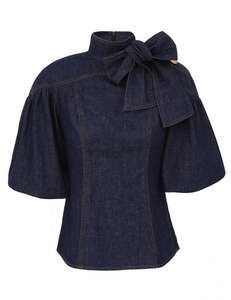 Denim 1: Denim Fitted Blouse