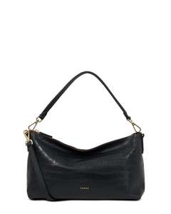 Claudia Crossbody (Black Croc)