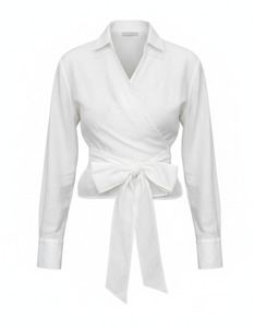 Tops 1: Megan Cropped Shirt (Ivory Linen)