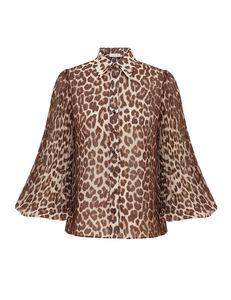 Tops 1: Sunray Collared Shirt (Leopard)