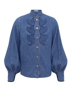 Denim Applique Shirt