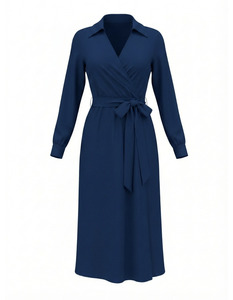 Shirt Wrap Dress (Admiral)