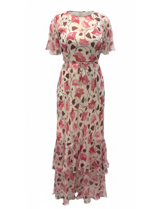 Flutter Gown (Pink Botanic)