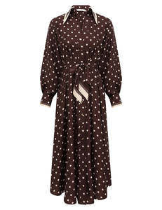 SPECIAL ORDER  Dot Tuck Midi Dress