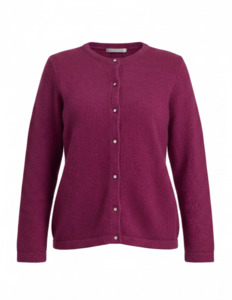 Tops 1: Button Crystal Cardigan (Magenta)