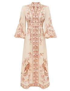 SPECIAL ORDER Indra Plunge Midi Dress