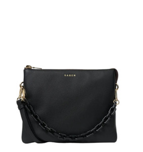 Saben: Matilda Crossbody (Black + Tonal Chain)