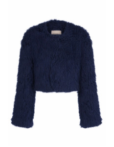 COMING SOON LOLA CROP JACKET (NAVY)