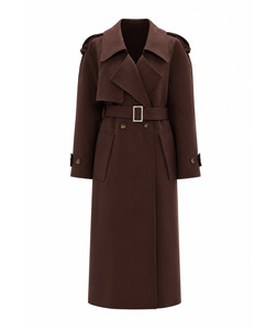 Dillon Trench Coat (Chocolate)