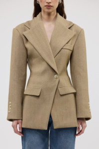 Saskia Cinched Blazer (Caramel)