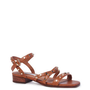 COCO Hollywood Sandal (Tan Wax Calf)