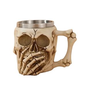 China & Porcelain Mugs & Cups: Skull Mug Creepy - Whaaaaaaat