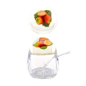 Accessories: Acrylic sugar Jam jar ​- Strawberry