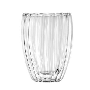 Glassware, Cups & Mugs: Arura Ribbed Double Wall Glasses