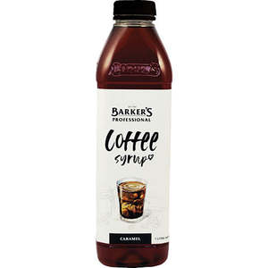 Barkers Caramel Coffee Syrup 1L