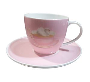 Cup and Saucer Sets: Ashdene Lillipippins Swan Cup & Saucer
