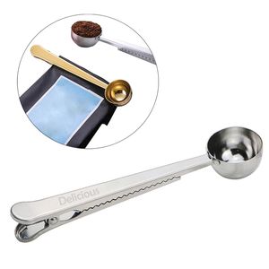 Coffee Equipment: Coffee or Tea Scoop with Clip