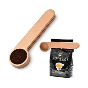 Coffee Scoop with Clip - Bentwood