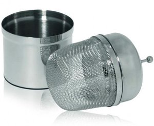 Floating infuser with Drip Dish - Metal