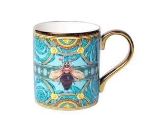 Glassware, Cups & Mugs: ​Christiana Mug - Honey Bee Winter
