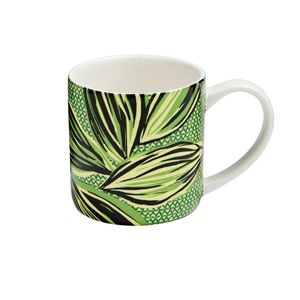 Glassware, Cups & Mugs: Ulster Weavers Mug - Geo Leaves
