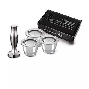 Filters: Stainless Steel Nespresso Refillable Coffee Capsule Coffee Tamper Reusable Coffee Pod Coffeeware