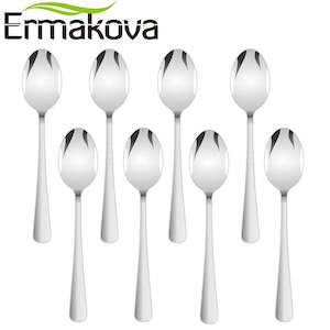 ERMAKOVA Set of 8 Espresso Spoon 4 Inches Mini Coffee Spoon Small Bistro Spoon f&hellip;