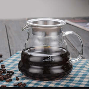 Coffee Pots: Glass Coffee Pot Cloud Shaped Coffee Kettle Reusable Coffee Pot Heat Resistant Teapot Coffee