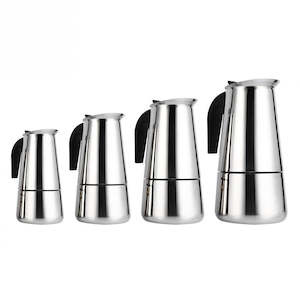 Coffee Pots: 100ml/200ml/300ml/450ml Portable Espresso Coffee Maker Moka Pot Stainless Steel Coffee Brewer Pot