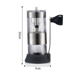 HIKUUI Mini Acrylic Adjustable Coffee Grinder Ceramic Grinding Core Mill Grind B&hellip;