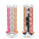 Metal Coffee Pods Holder Tower Chrome Plating Stand Coffee Capsule Storage Rack for