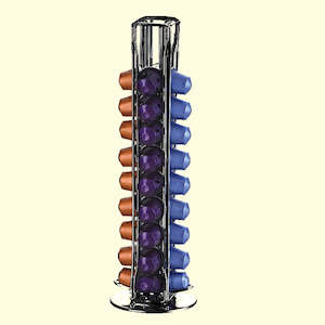 Coffeeware Sets: Coffee Capsules Dispensing Tower Stand Coffee Pod Holder Dispenser Fits Nespresso Capsule Storage