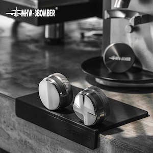 51/53/58mm Coffee Distributor and Espresso Tamper Professional Tamping Mat and Brush Set