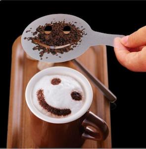 10set/lot Garland Mold Fancy Coffee Printing Model mould Thick Cafe Foam Spray T&hellip;