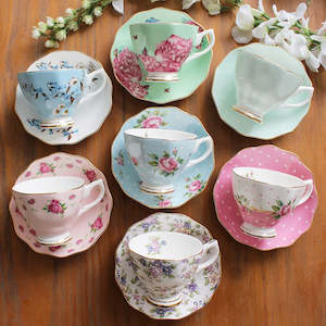 Cup Saucer Sets: Continental bone china coffee cup Saucer Tea Set English afternoon tea ceramic tea set piece suit