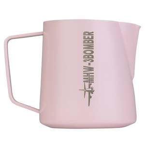 Milk Jugs: Pink Milk Frothing Pitcher Steamer Cup 500/600ml Latte Art Pitchers Stainless Steel Espresso Tools