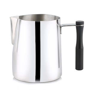 Milk Jugs: ROKENE Detachable Handle Milk Frothing Jug Stainless Steel Pitcher Espresso Coffee Pitcher Barista